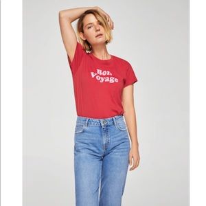 Mango Bon Voyage graphic TEE